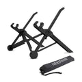 Sagacious black portable folding laptop bracket computer stand on desk