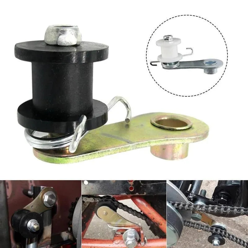 Off-road ATV chain tensioner accessory in black for vehicle model ATV