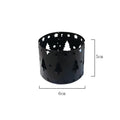 Iron Christmas deer candlestick holder with traditional elk design in black colour