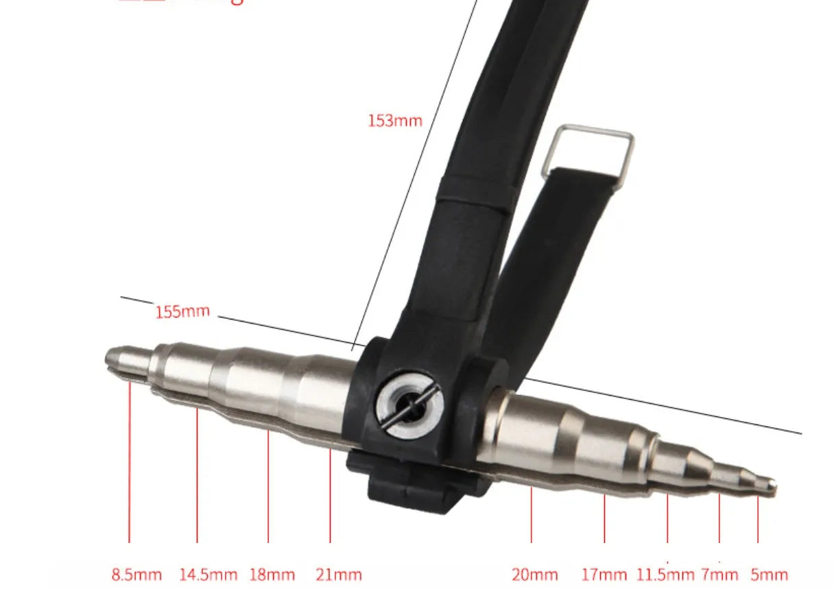 Manual tube expander tool for refrigeration work with alloy steel construction