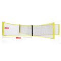 PE four sides standard volleyball net, black, 100x30cm or 150x50cm, for indoor outdoor beach use