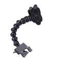 Black or white PVC pet selfie stick extended to 14.6cm with square and flower clips for mobile phone photography