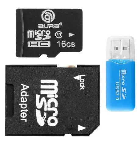 Mini USB TF card reader with SD transfer adapter for MicroSD memory cards