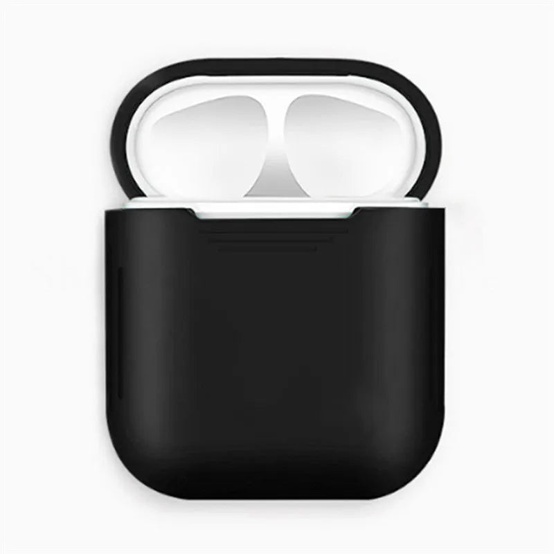 AirPods silicone protective case with shockproof earmuffs and anti-loss rope in various colours