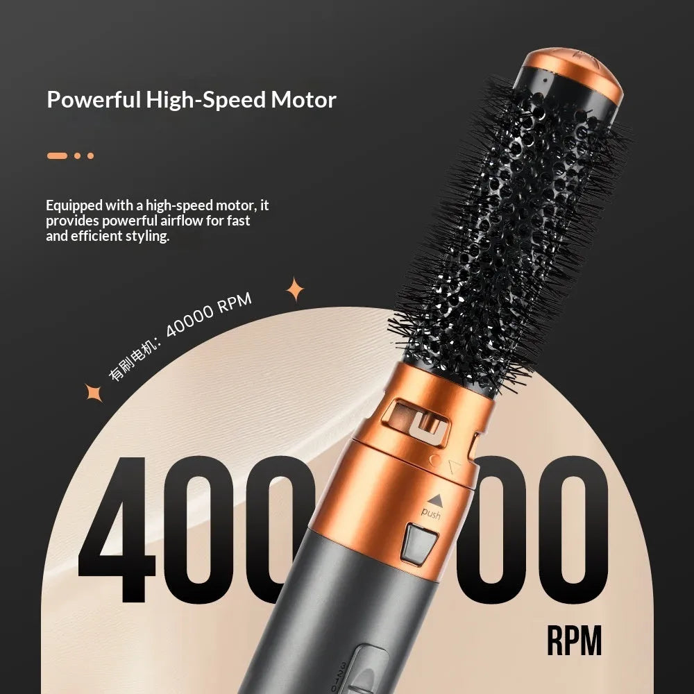 5-in-1 hair styler hot air comb and automatic curling wand 1200W EU plug colour HS-829