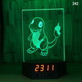 Glowing 3D dolphin silhouette LED night light on a table with remote control.
