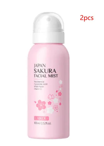 Lecoul Cherry Blossom Spray Wet Compress Lotion 100ml bottle with spray nozzle