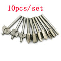 10 high speed steel woodworking trimming knives packed together, each 4.5 x 32 x 0.8cm