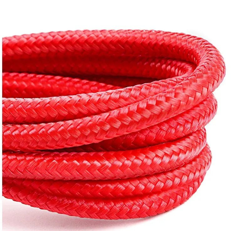 USB-C to Lightning fast charging cable for iPhone with braided nylon in red, black, gold, and grey colours