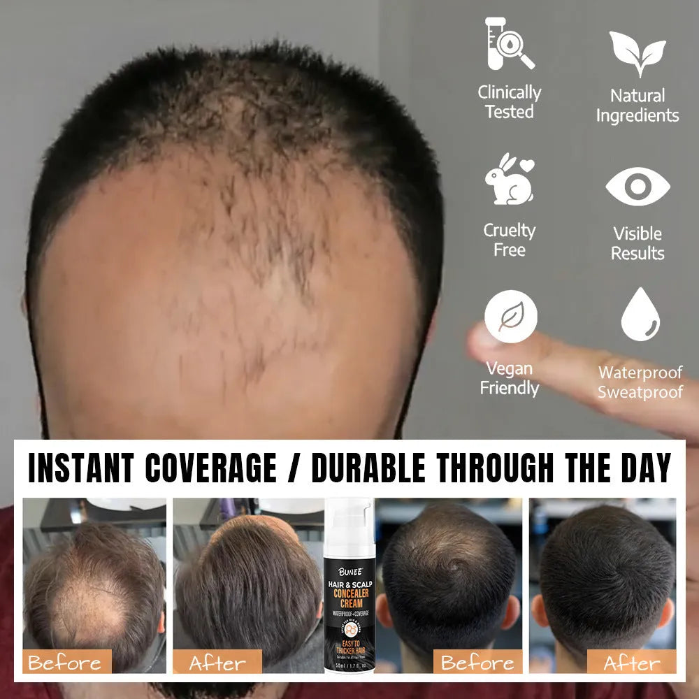 30ml tube of scalp concealer pomade for covering thinning hair and root areas