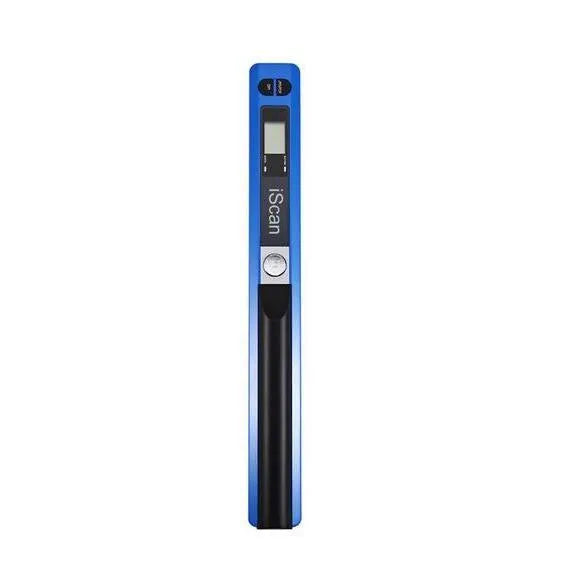 iScan portable handheld A4 document scanner in black with USB cable and protective bag