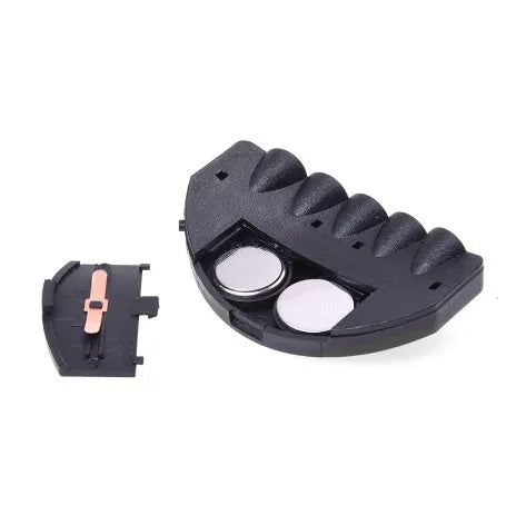 Black fishing headlight clip cap lamp with 5 high brightness LEDs on a cap visor