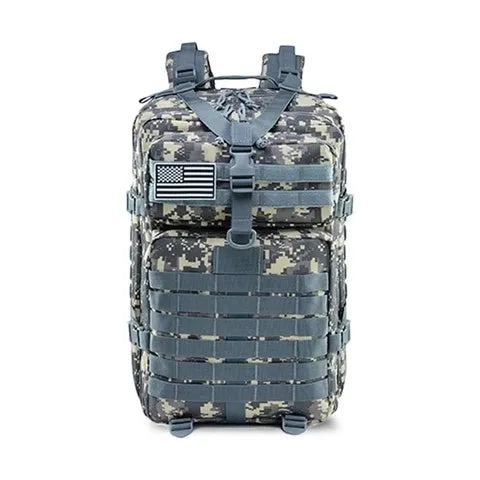 40L waterproof Oxford backpack in ACU Digital colour, 48x28x28 cm, 800D fabric