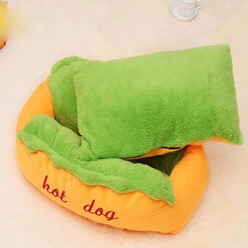 Winter dog bed with soft flannelette surface and raised sides, anti-slip oxford base, removable washable mat, size extra large
