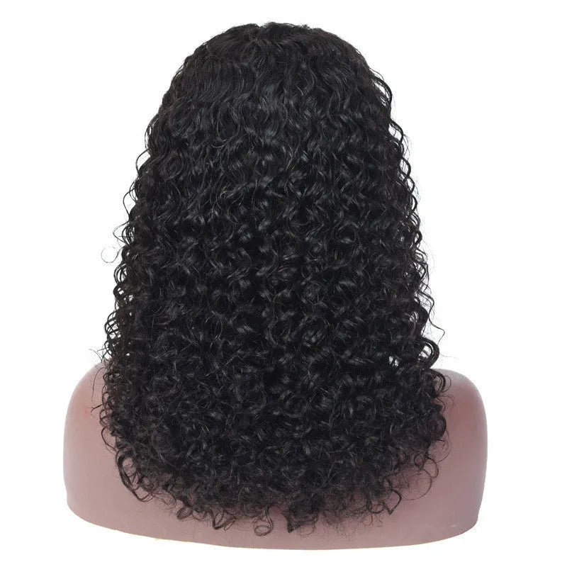 4x4 human hair lace wig in medium long length, real hair, available 8 to 24 inch, star fashion style