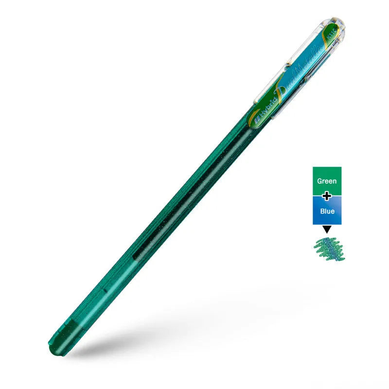 Flash Gel Pen K110 with 1.0mm pearlescent glitter tip in multiple colour options