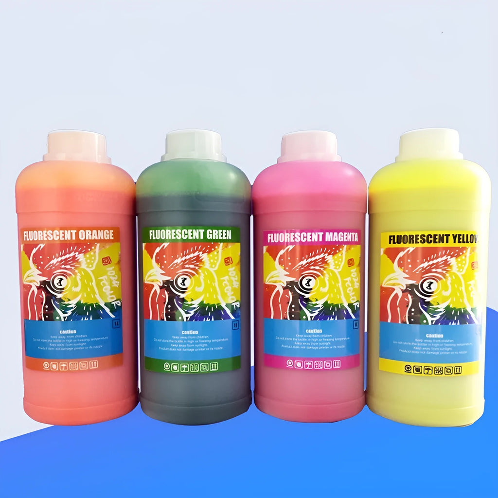 Fluorescent pigment ink cartridge for PET film sublimation in 500ml or 1000ml sizes
