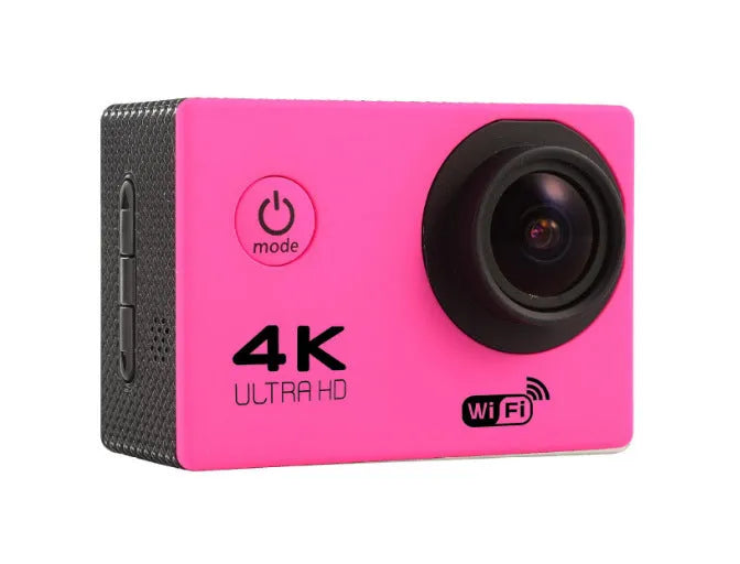 4K Sports DV mini waterproof action camera with ABS plastic body in three colour options