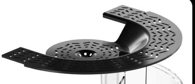Electric fly trap in white for household use, with easy-clean cage and enlarged bait trough