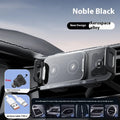 Foldable wireless car charger in Xingyao Black with Z1 base and phone mounted showing 15W fast charging