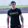 Cotton fitness T-shirt in red, showing front view, available in sizes S to XXL