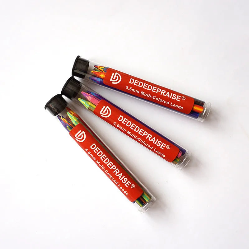 5.6mm magic rainbow multicolour pencil lead for hand painting, 90mm length