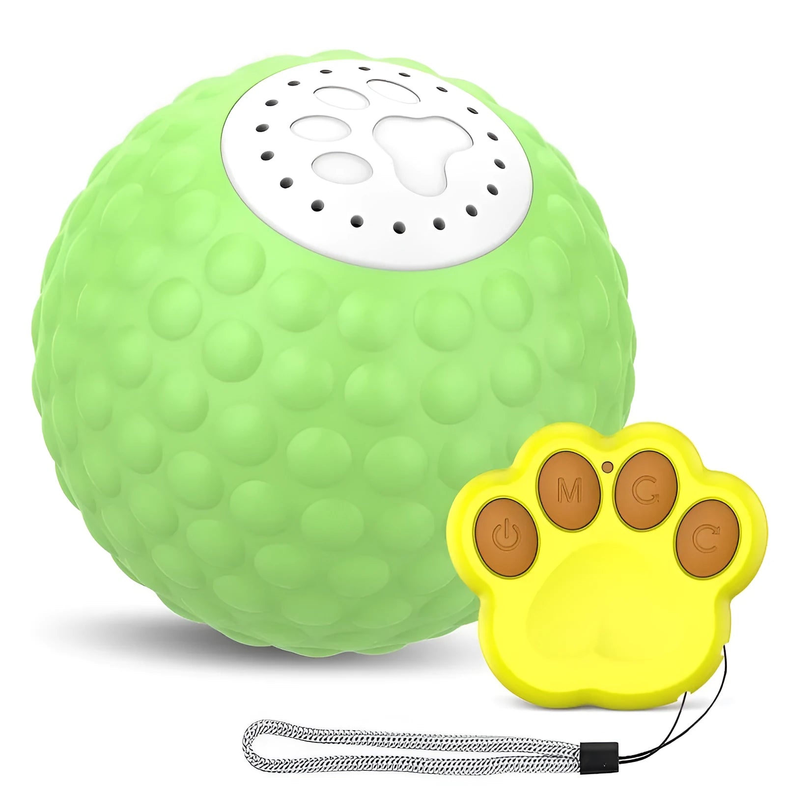 Remote control cat toy ball in blue colour with wireless controller