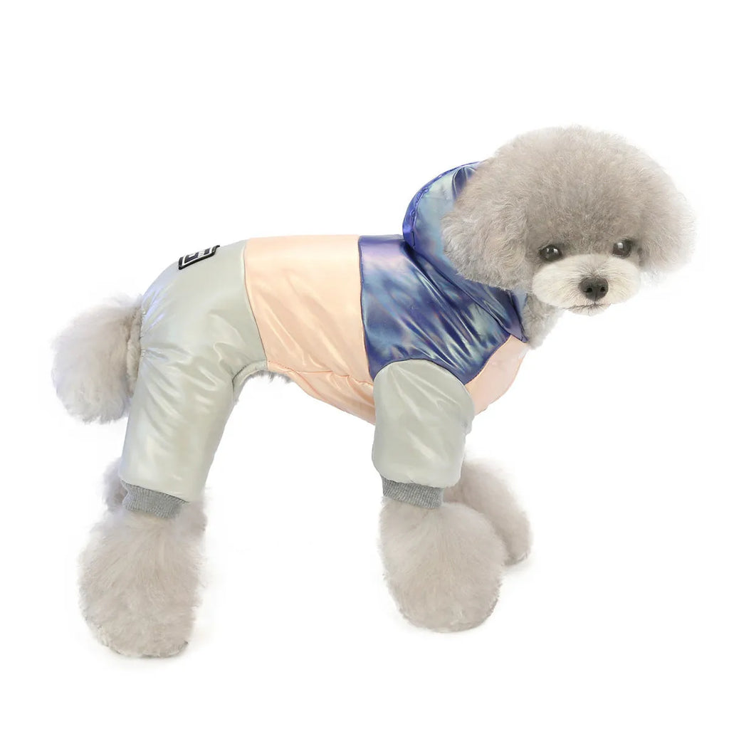 Cotton casual winter pet dog clothes in yellow and pink sizes S to XXL back length 20-40cm