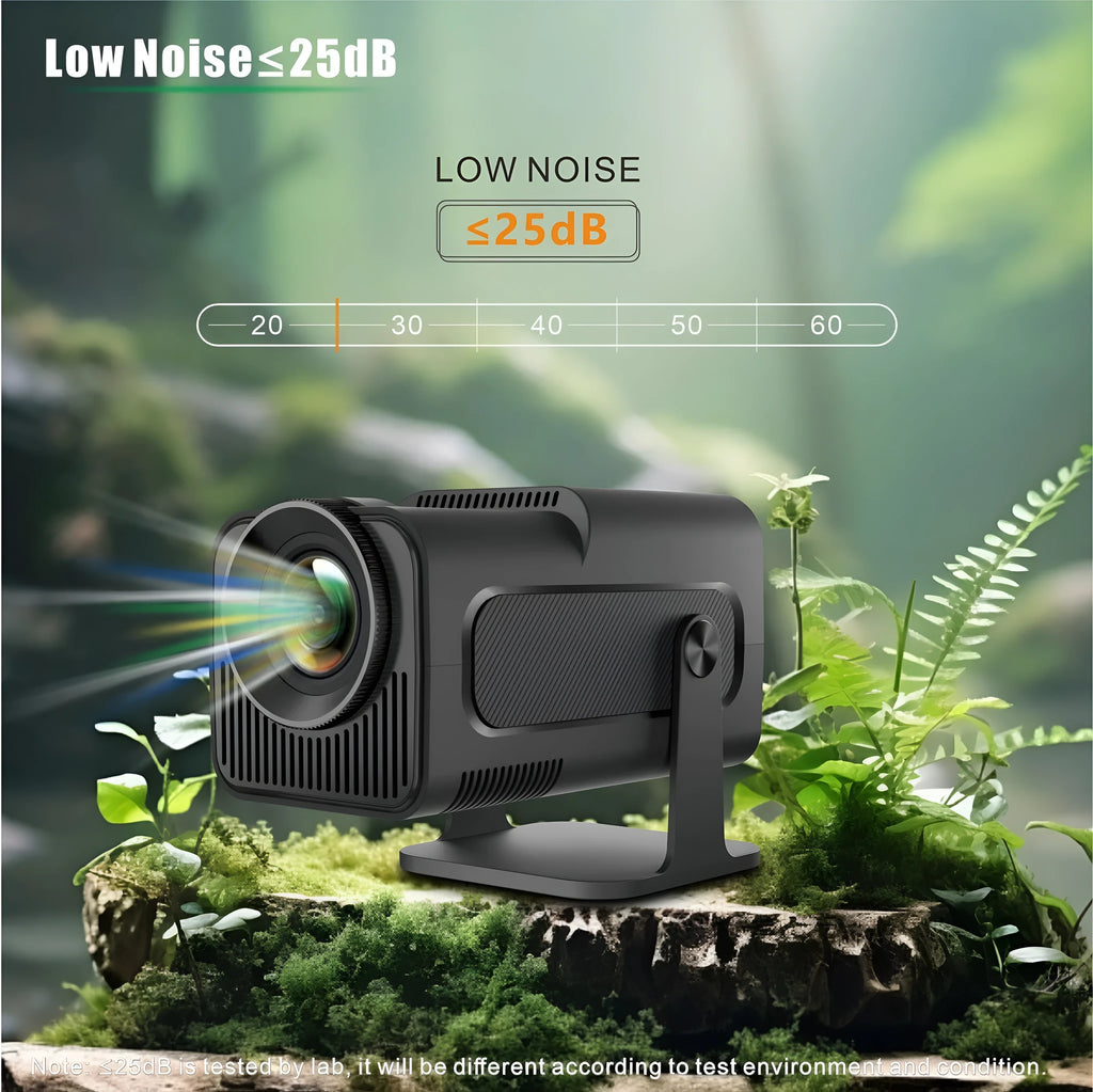 HY320 Android small HD smart projector 1080p with PTZ bracket and remote control