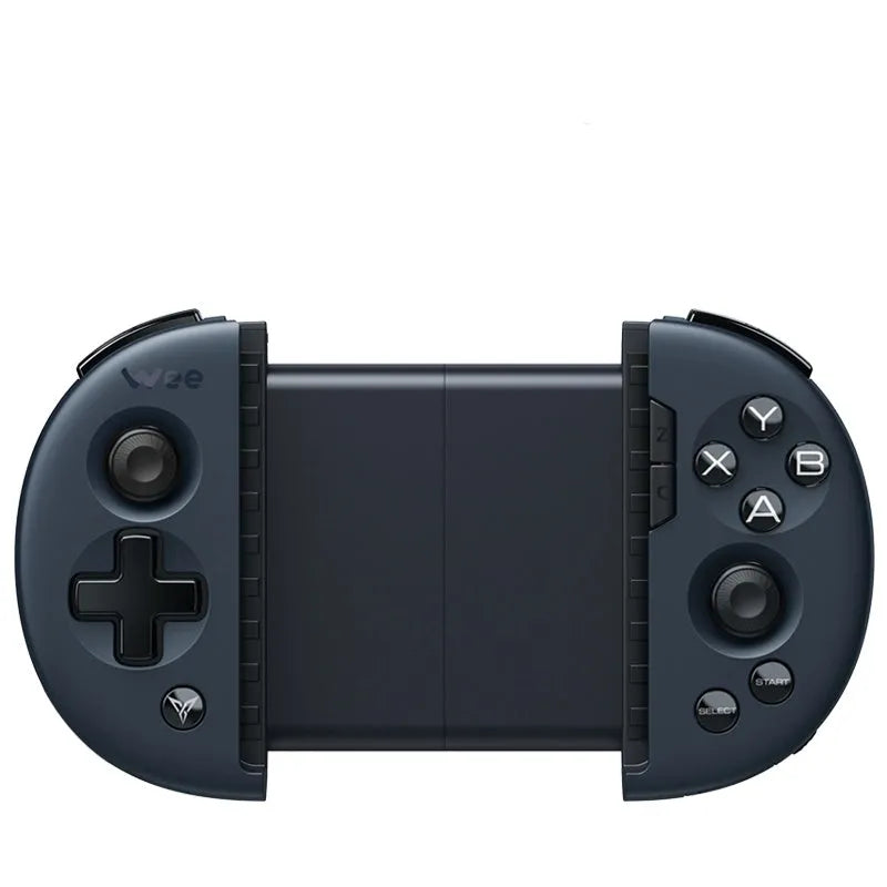 Feizhi Wee2T mobile gaming handle in midnight blue with USB cable and stretchable design