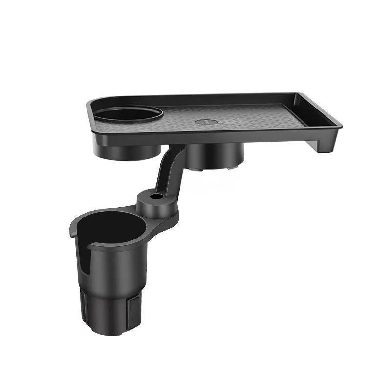 Black car dinner plate tray cup holder for central control cup position