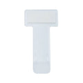 Clear plastic ticket holder for car parking charges, 7.4 x 3.95 cm