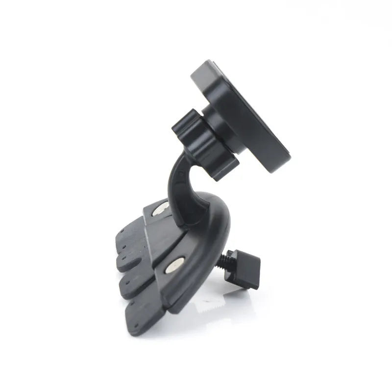 Black universal car phone holder for CD slot with adjustable arms from 50mm to 85mm