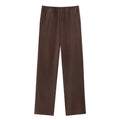 Men's loose fit thin velvet pyjama pants in polyester, autumn winter home trousers with pockets, available in nine colours.