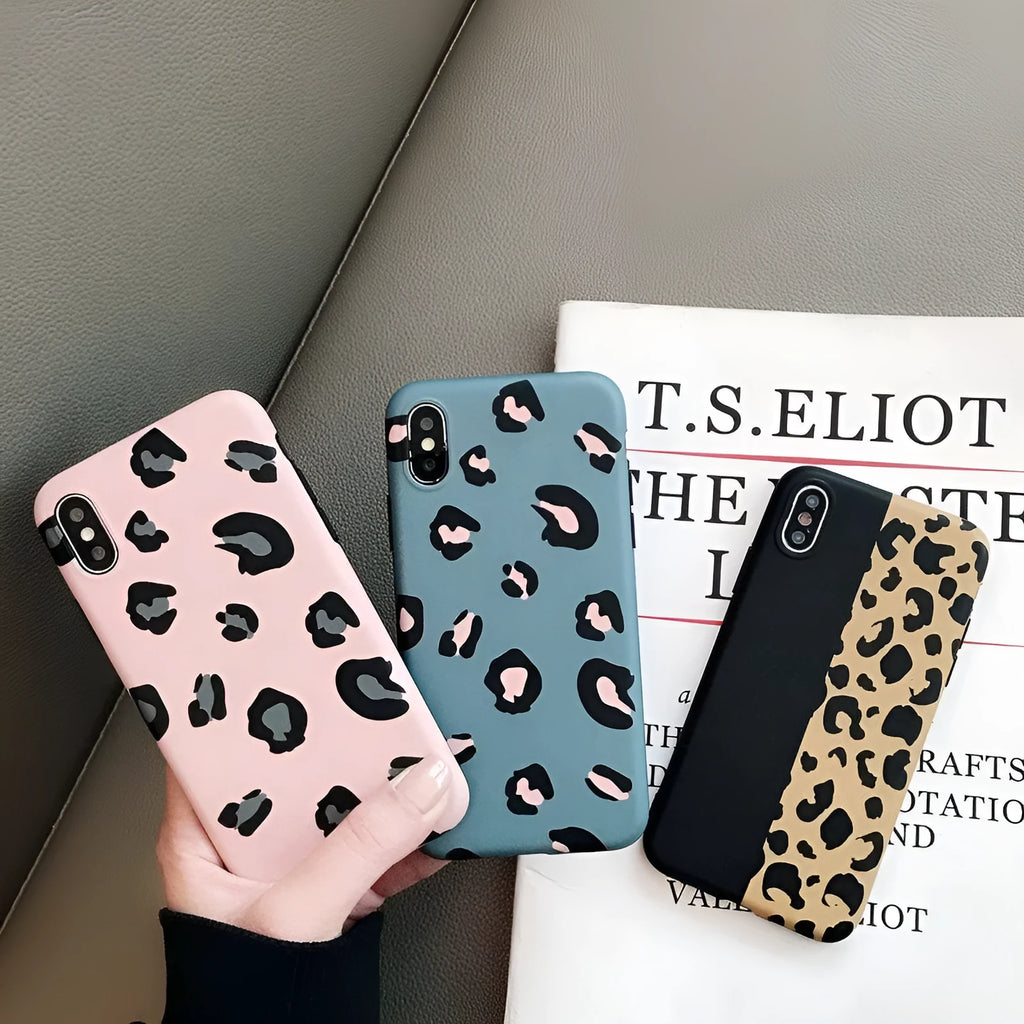 Shockproof hybrid phone case for Apple iPhone in Black, Blue, and Pink with TPU bumper and hard PC back