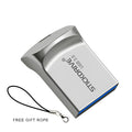 High speed USB 3.0 flash drive mini U disk in metal shell with rotation design, black colour, 128GB capacity