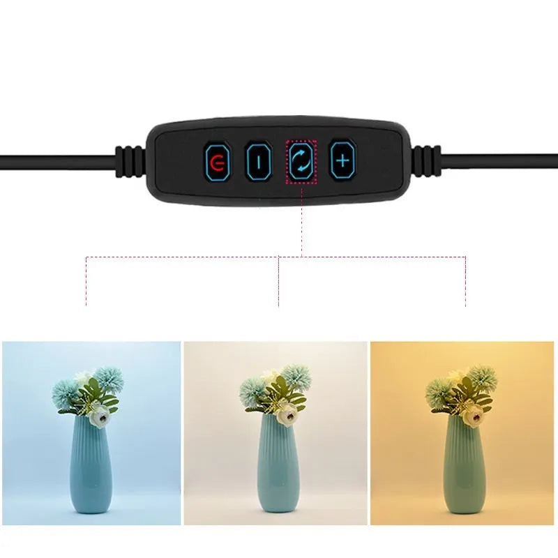 40cm folding EVA LED photography light box with six coloured background cloths and a USB cable