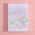 A6 waterproof PU cover notepad with Crazy Amusement Park Bumper Car print, thread binding, and 100+ pages