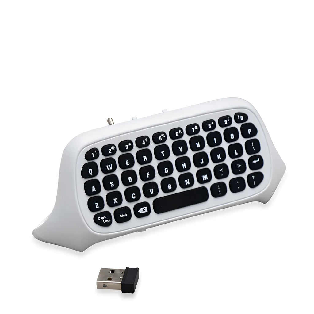 White wireless gamepad keyboard handle chat keyboard for Xbox with ABS build, 350x300x440mm