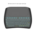 D8 mini keyboard with seven-colour backlight, dual-mode Bluetooth and 2.4G, palm-sized design, black keys