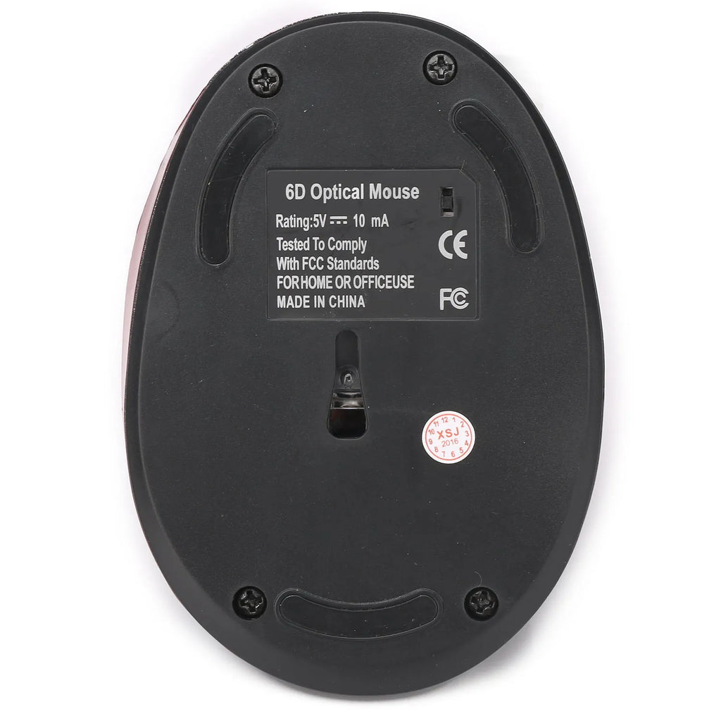 Black vertical rechargeable wireless mouse with ergonomic upright design on desk