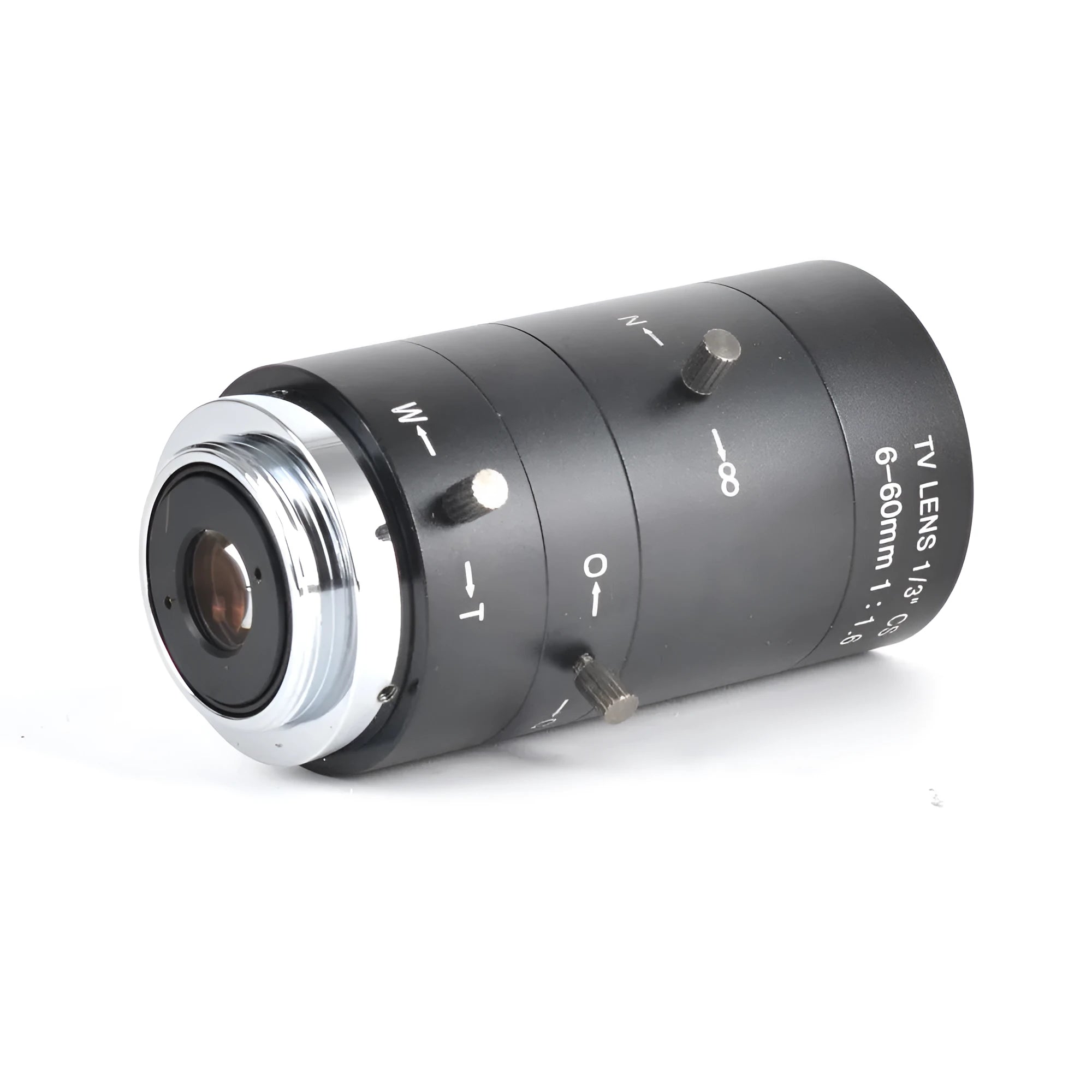 Black 6-60mm manual aperture CCTV security camera lens with CS mount