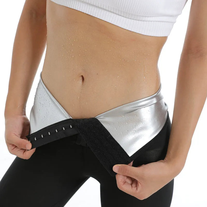 Women's high-waisted belly fitness pants in milk silk and polyester, sizes S to 3XL