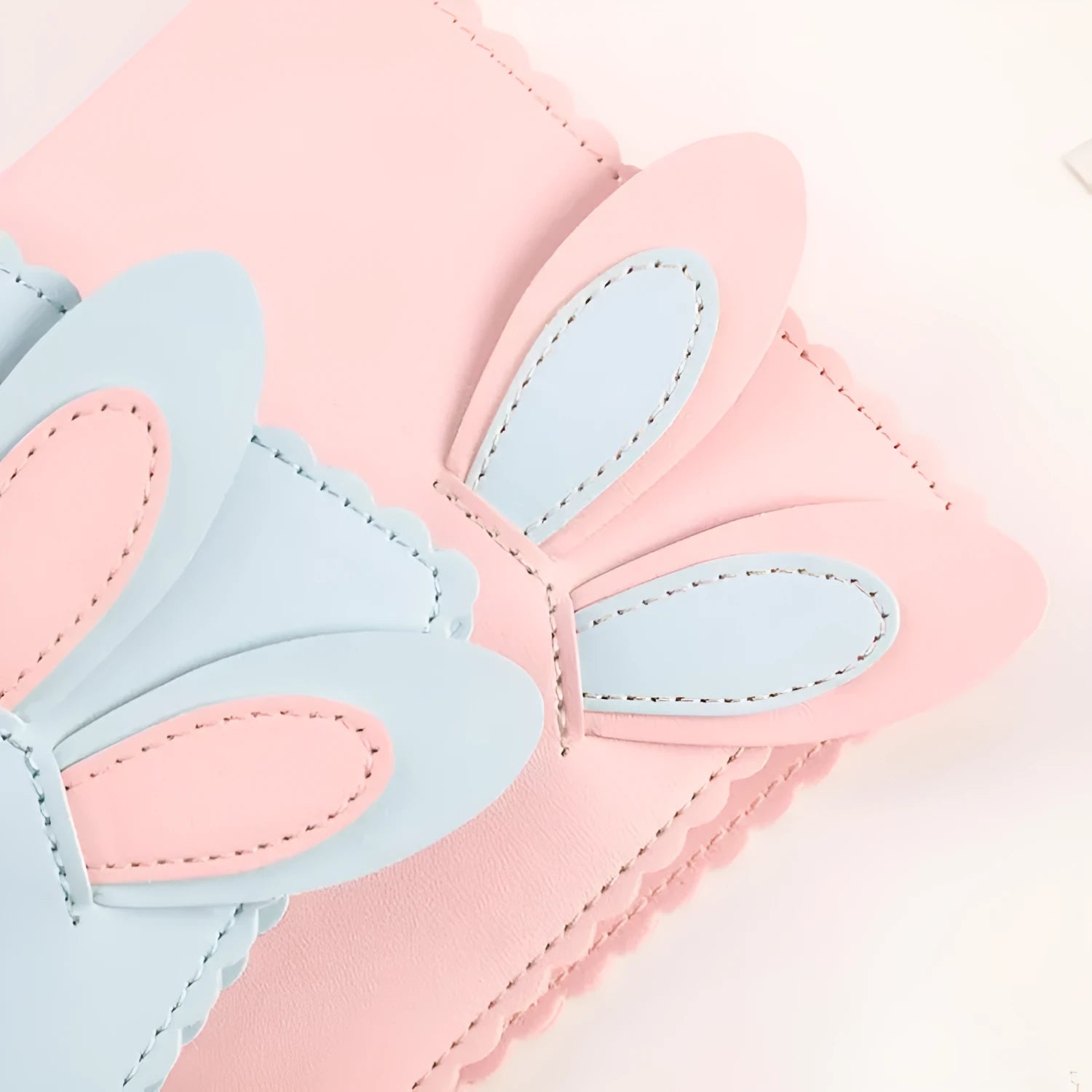 Mini rabbit-themed photo album with PU leather cover holding 3-inch photographs