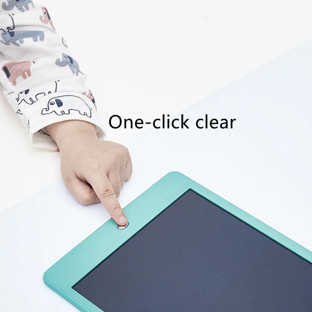 10 inch LCD writing tablet drawing pad with colourful screen, magnetic plastic board, Blue or Pink.