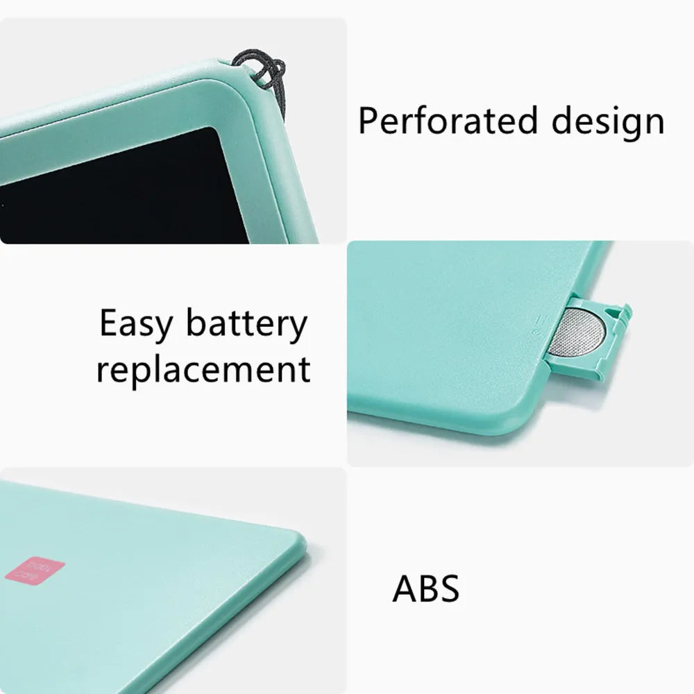10 inch LCD writing tablet drawing pad with colourful screen, magnetic plastic board, Blue or Pink.