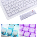 Two-color mold custom mechanical keyboard keycaps 104 key set chocolate crystal black finish