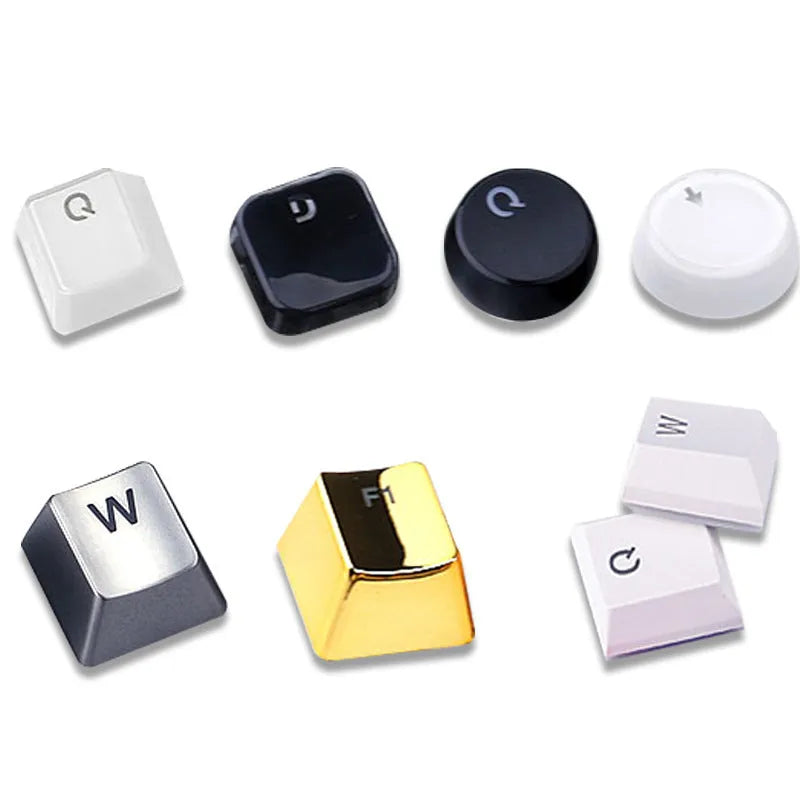 Two-color mold custom mechanical keyboard keycaps 104 key set chocolate crystal black finish