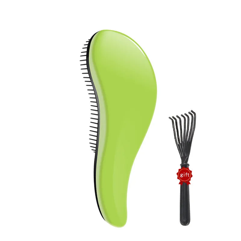 Plastic hair comb 18cm in black for detangling and styling