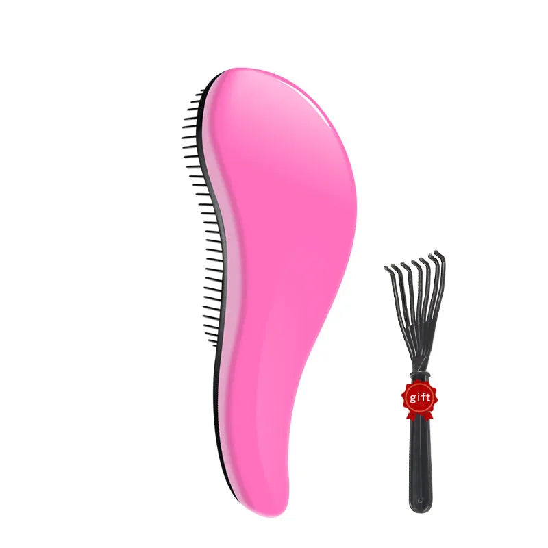 Plastic hair comb 18cm in black for detangling and styling